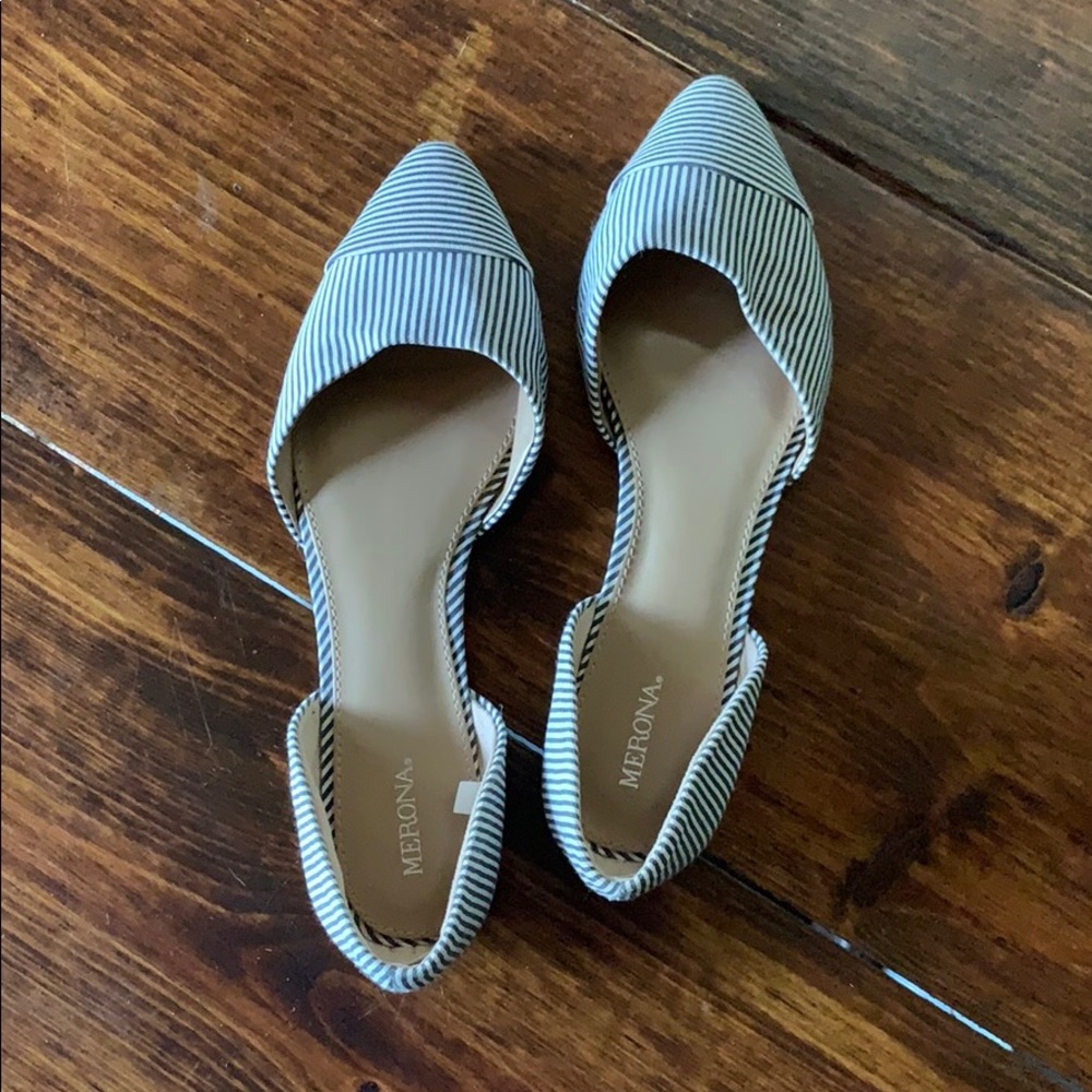 Merona Striped Flats, size 10